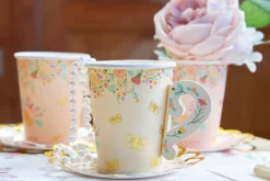 Tea Party Cups & Saucers Set