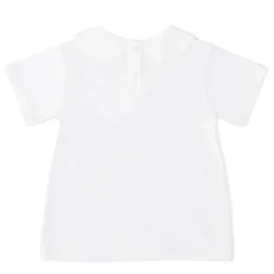 Teddy Peter Pan in Classic White