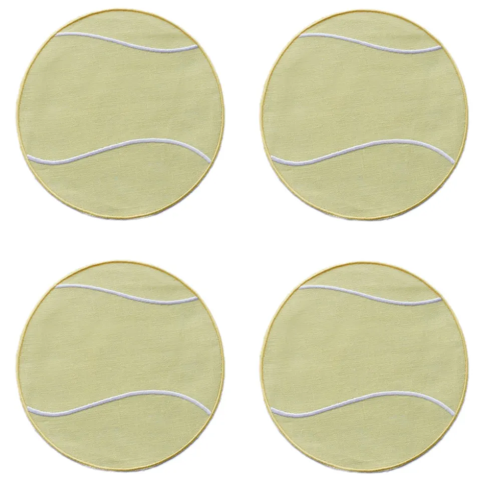 Tennis Ball Cocktail Napkins, Set of 4