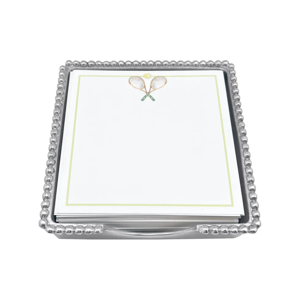 Tennis Beaded Note Pad Set