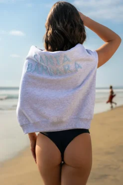 Terrycloth Letter Sweatshirt