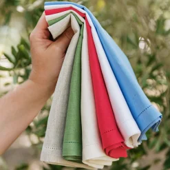 Tessuti Cornflower Blue Napkins, Set of 4
