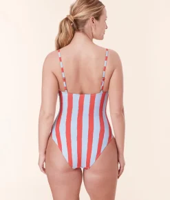 The Amalfi One Piece in Candy Stripe