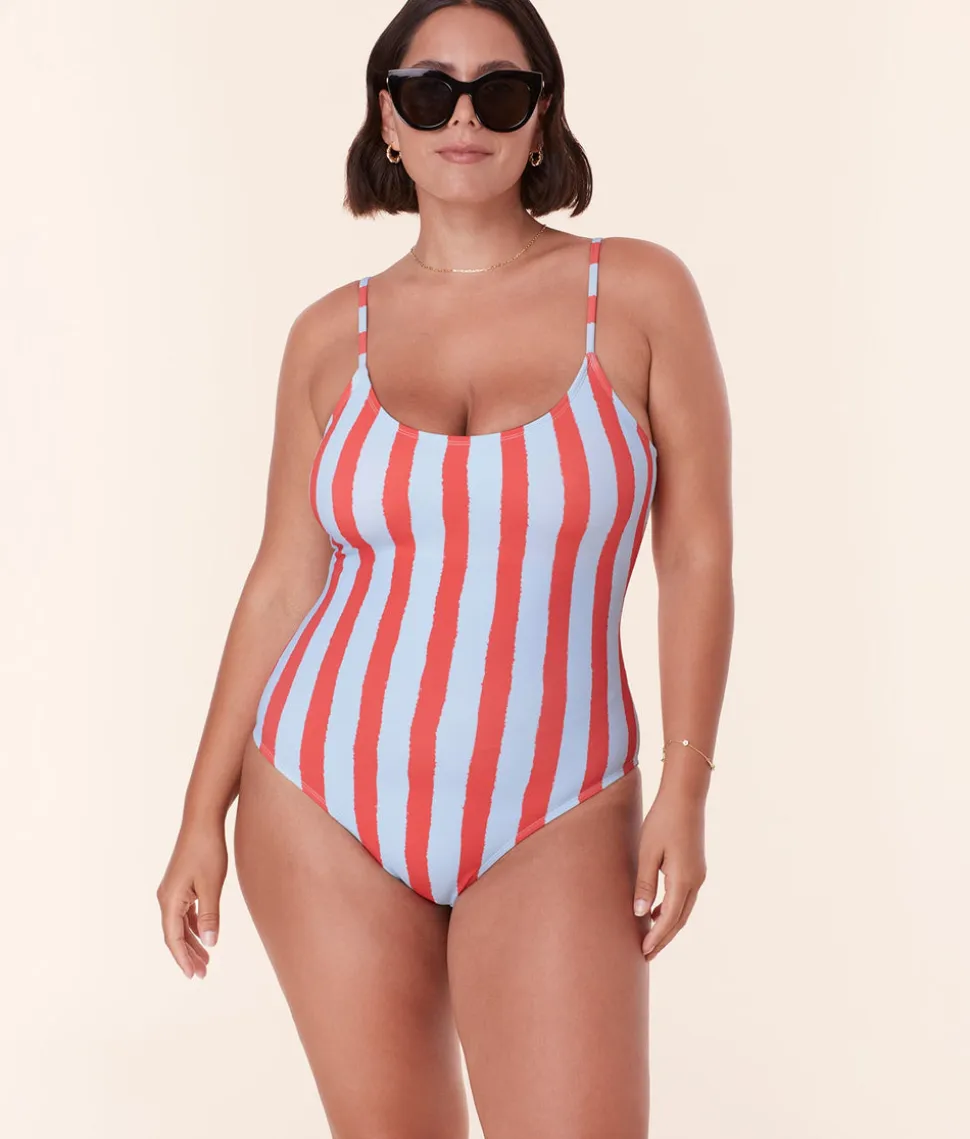 The Amalfi One Piece in Candy Stripe