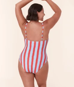 The Amalfi One Piece in Candy Stripe