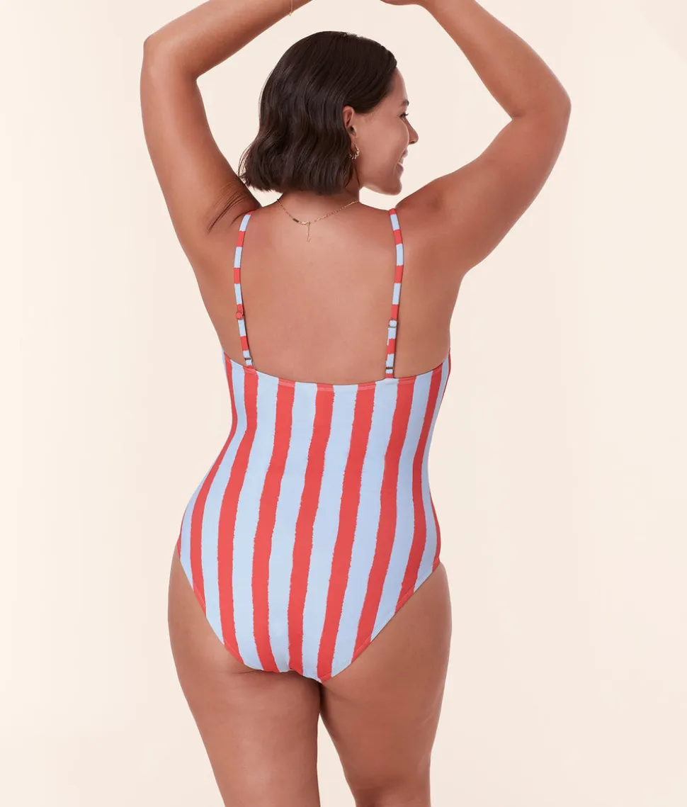 The Amalfi One Piece in Candy Stripe