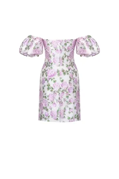 The Amanda Dress in Pink & Green