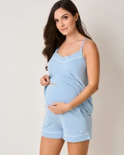 The Basics Maternity Set in Periwinkle