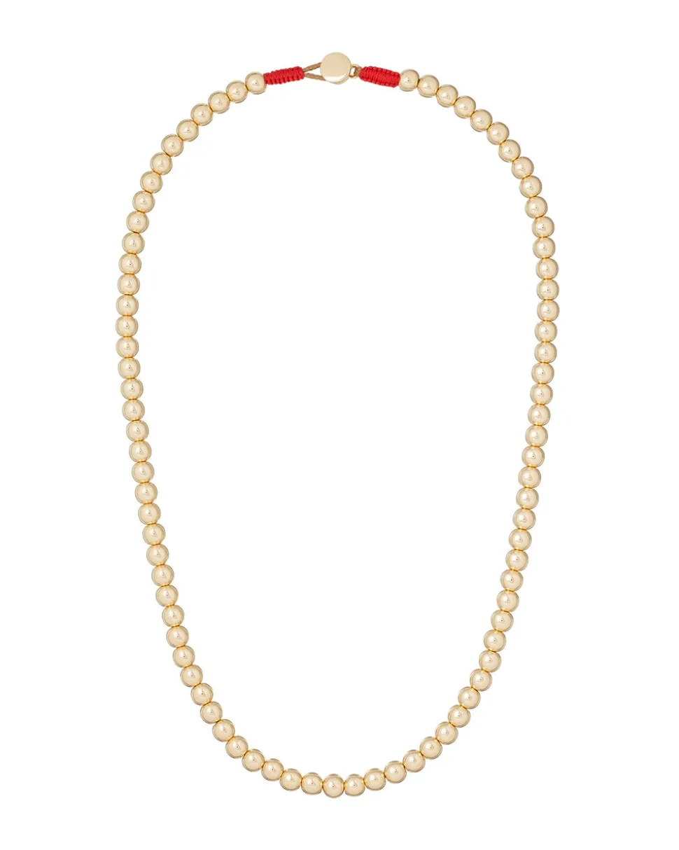 The Bigger Bead Necklace in Gold