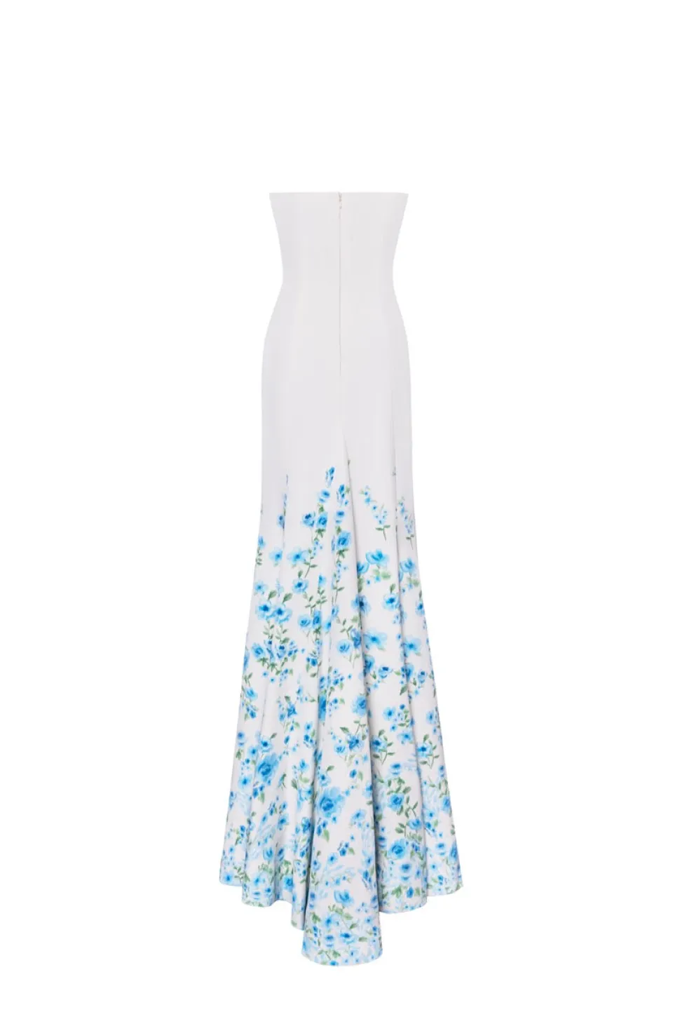 The Brianne Gown in Blue & White