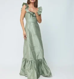 The Camille Dress in Sage