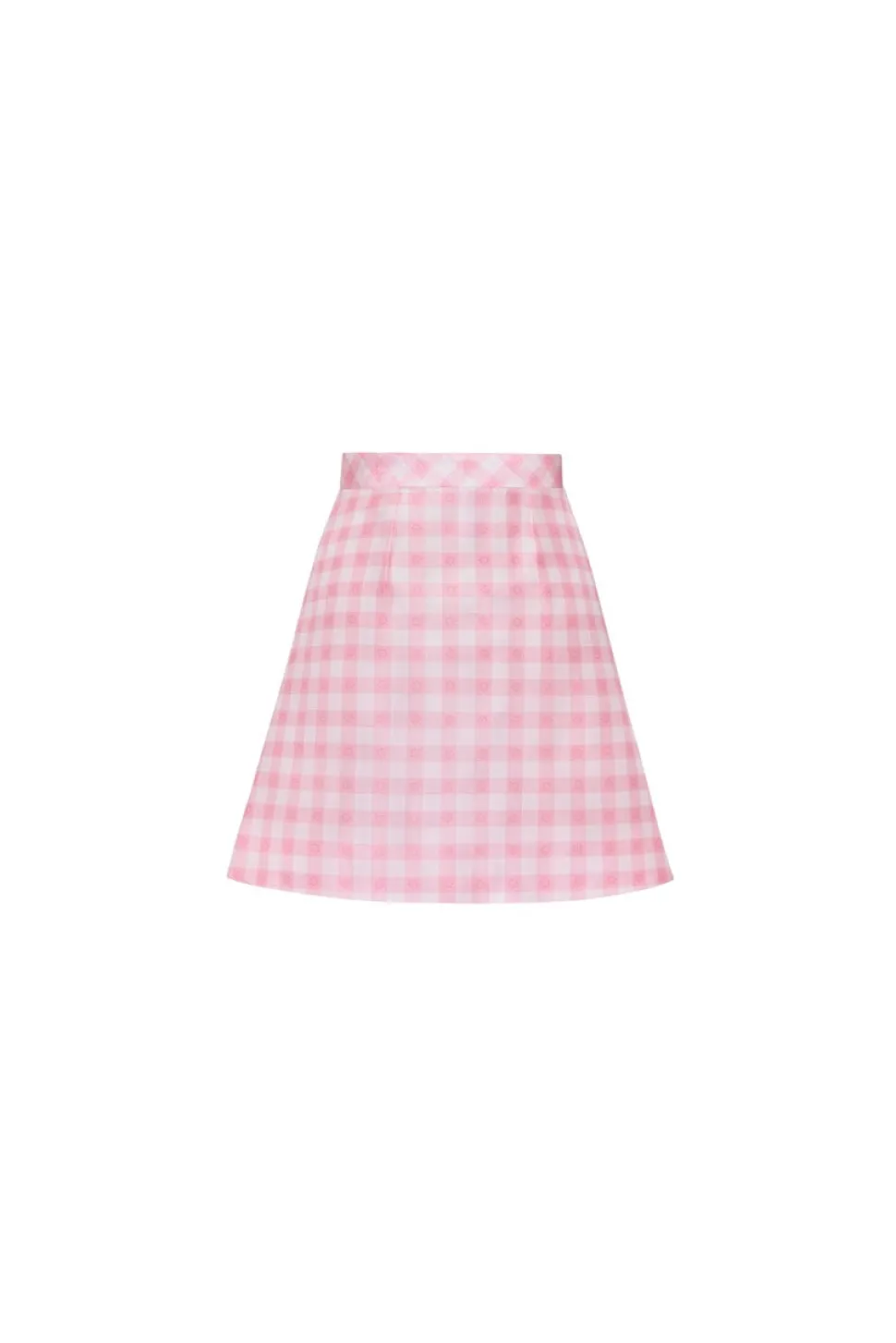 The Charlene Skirt in Pink & White