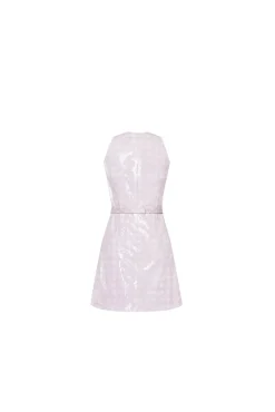 The Claire Dress in Pink & White