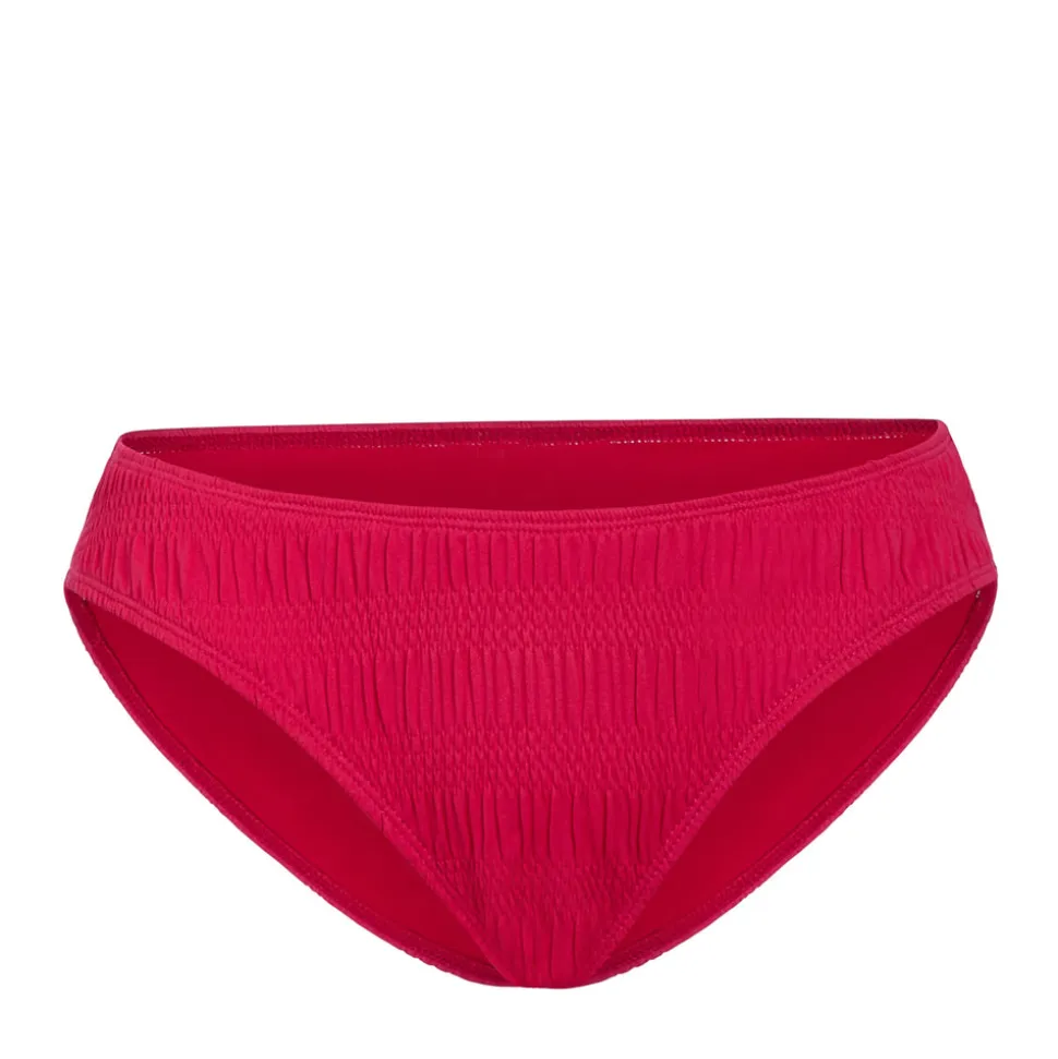 The Classic Bikini Bottom Smocked in Bright Begonia