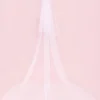 The Classic Silk Tulle Drop Wedding Veil Blusher 40in with Cathedral 120in