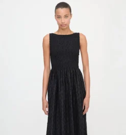 The Cosima Nap Dress in Black Fil Coupe