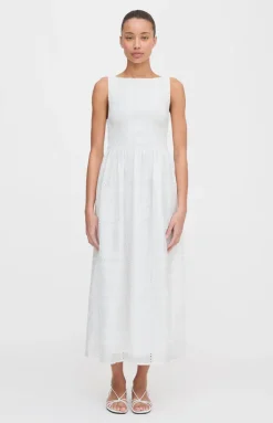 The Cosima Nap Dress in White Patchwork Organza