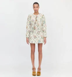 The Daria Dress in Tapestry Trellis Brocade