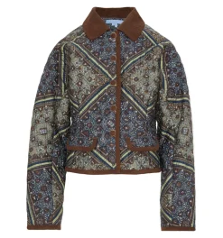 The Dax Jacket in Olive Equestrian Scarf