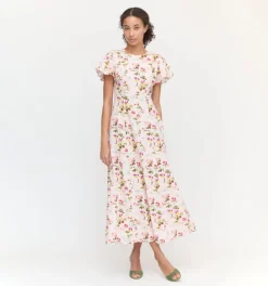 The Dominique Dress in Pink Bluebonnet
