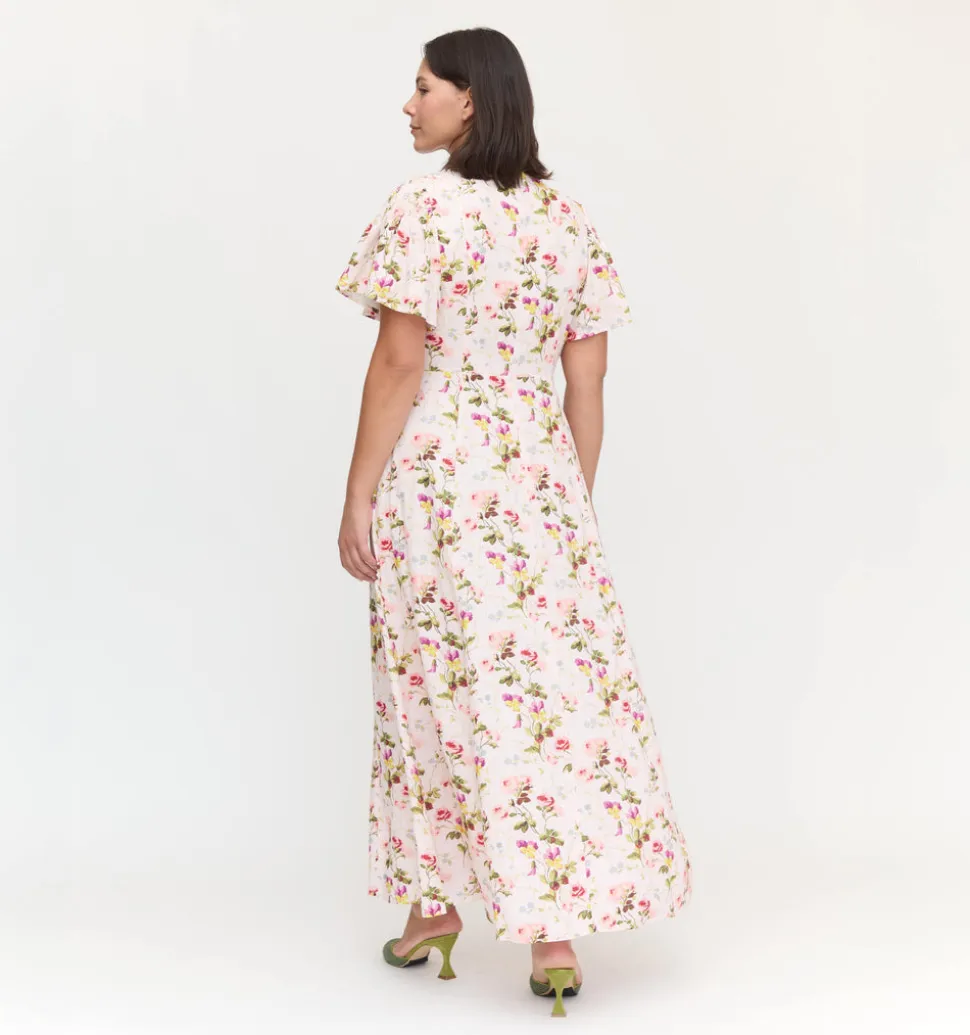 The Dominique Dress in Pink Bluebonnet