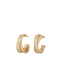 The Double Cobra Hoop in Gold