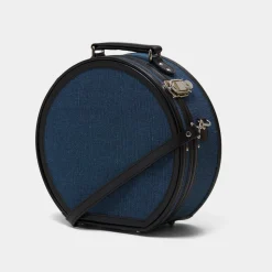 The Editor in Navy Hatbox Small
