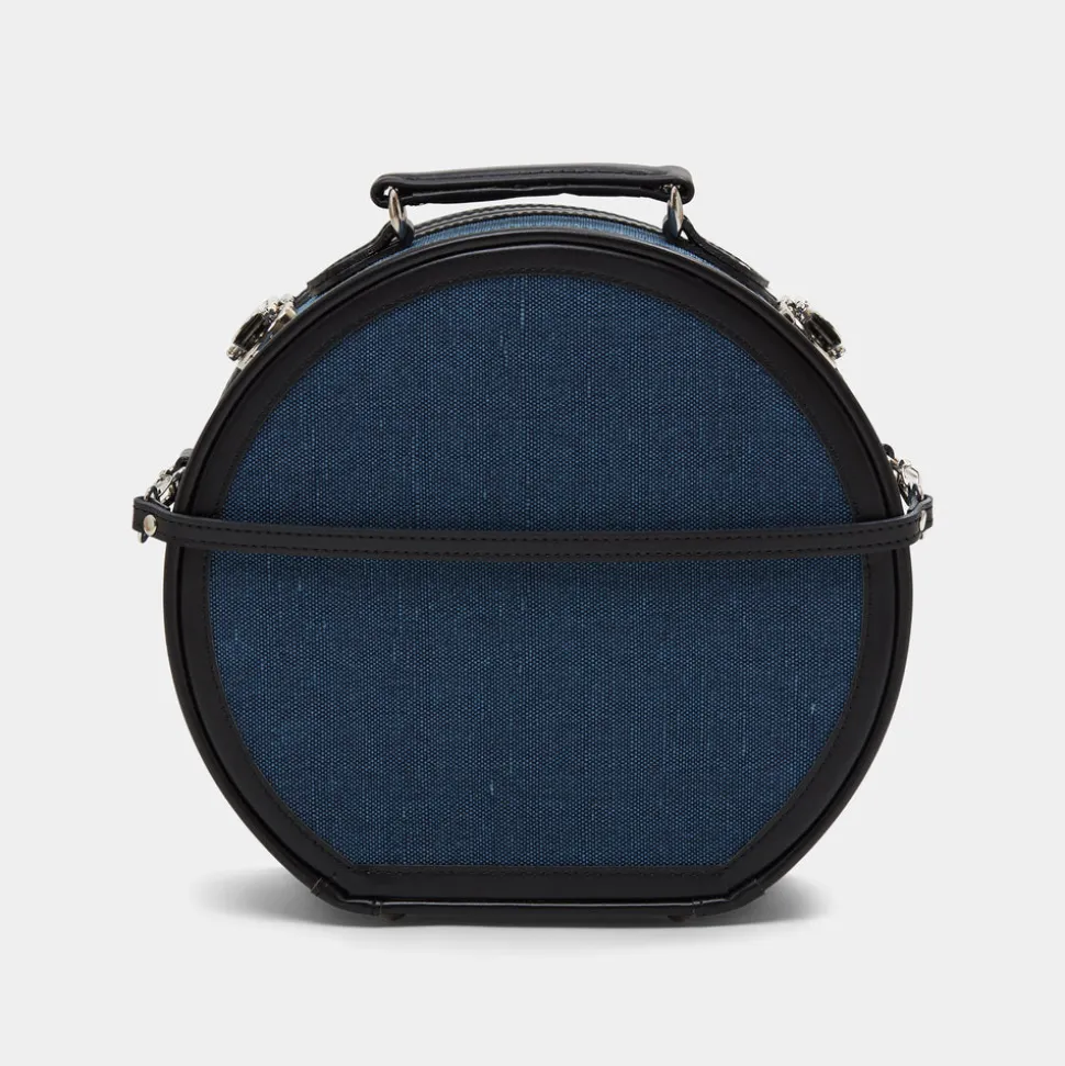 The Editor in Navy Hatbox Small
