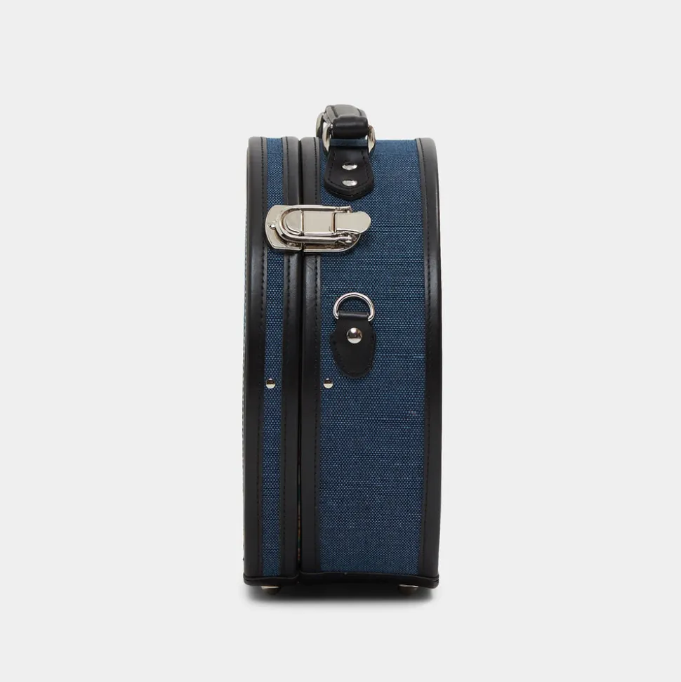 The Editor in Navy Hatbox Small
