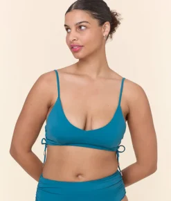 The Elba Bikini Top in Ocean