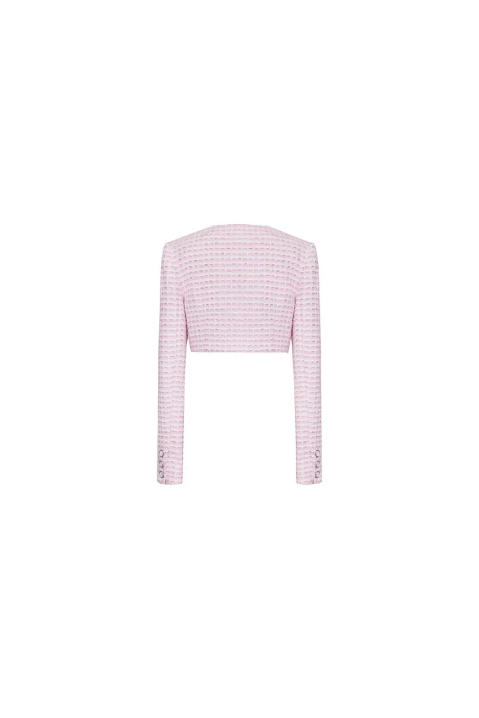 The Ellen Jacket in Pink & White