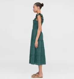 The Ellie Nap Dress in Midnight Green