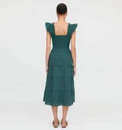 The Ellie Nap Dress in Midnight Green