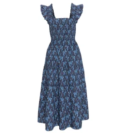 The Ellie Nap Dress in Navy Cala Paisley