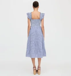 The Ellie Nap Dress in Navy Gingham