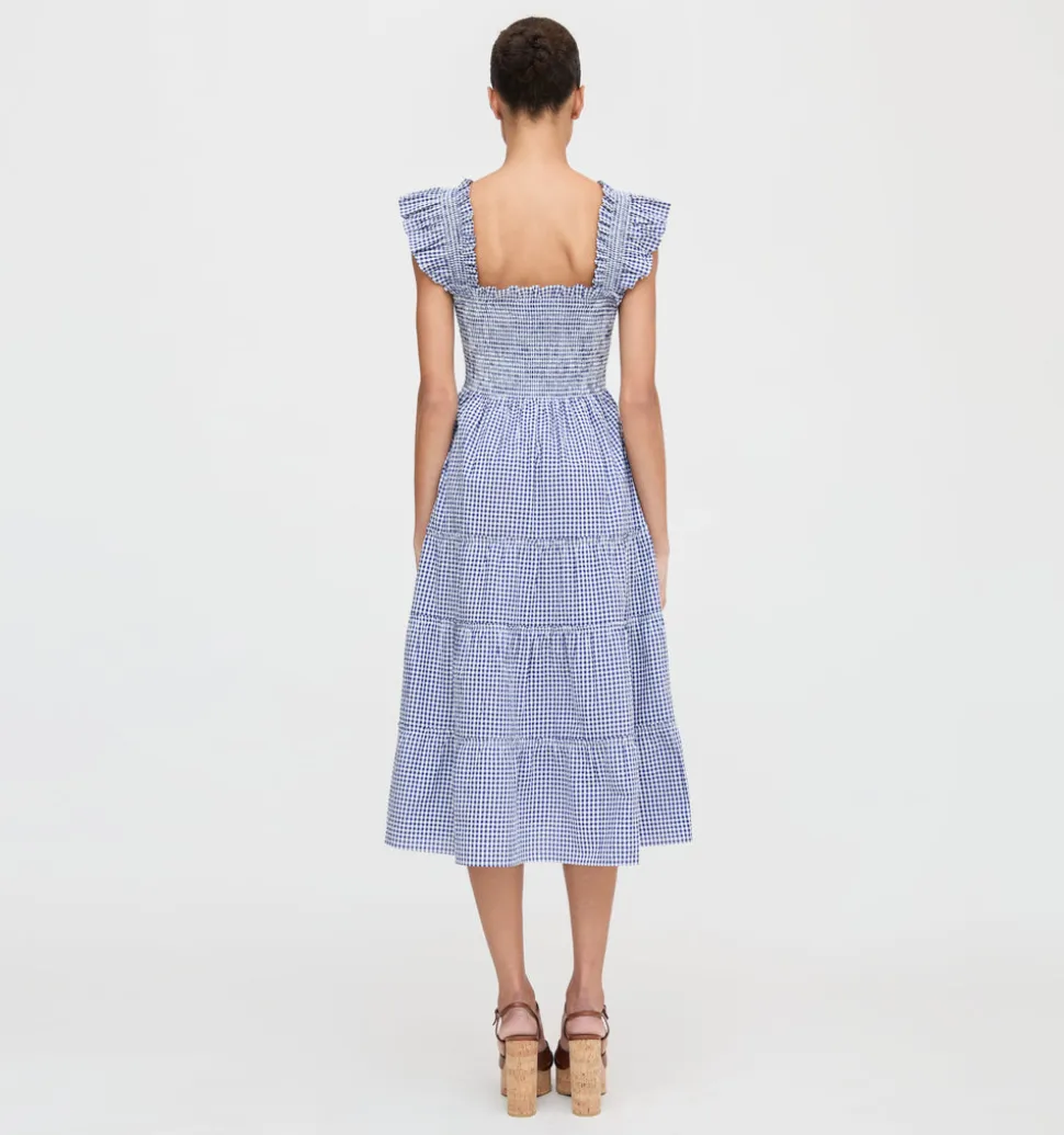 The Ellie Nap Dress in Navy Gingham