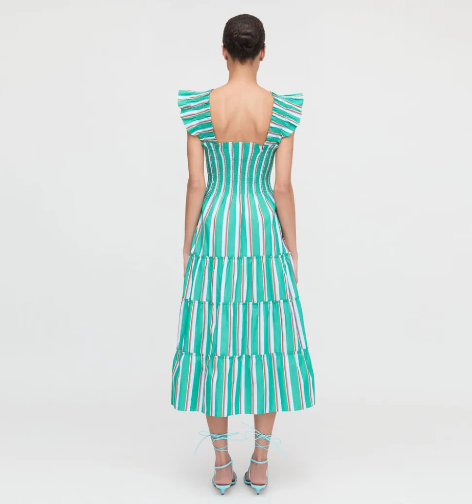 The Ellie Nap Dress in Sunset Stripe
