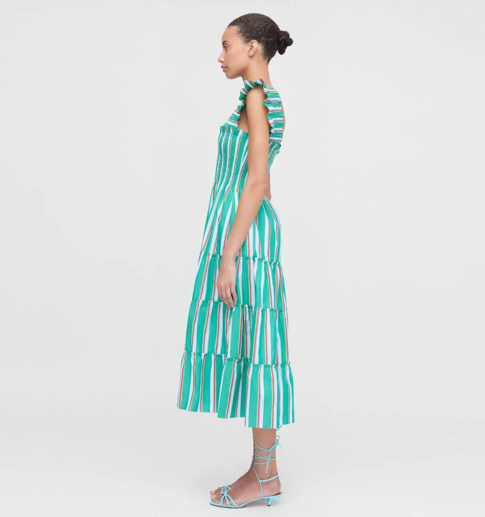 The Ellie Nap Dress in Sunset Stripe
