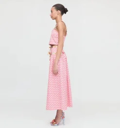 The Faris Skirt in Pink Cala Check