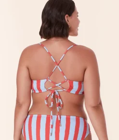 The Fiji Bikini Top in Candy Stripe