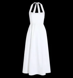 The Fleur Midi Dress in White