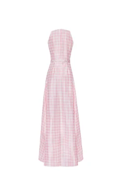 The Gigi Gown in Pink & White
