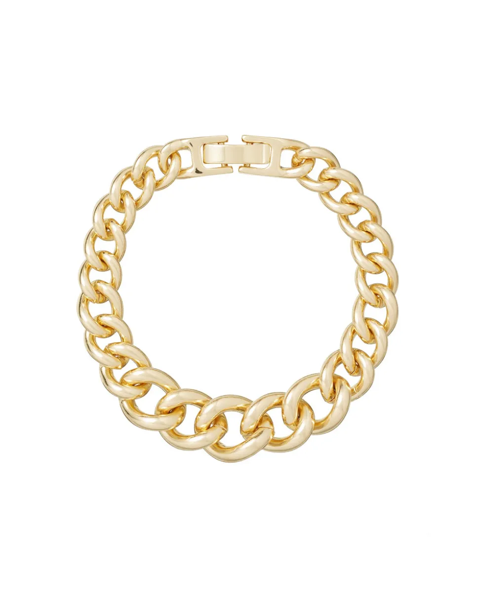 The Graduated Link Bracelet in Gold