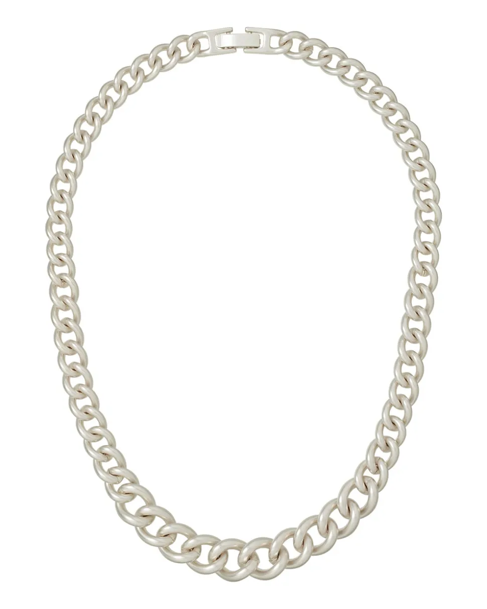 The Graduated Link Necklace in Silver