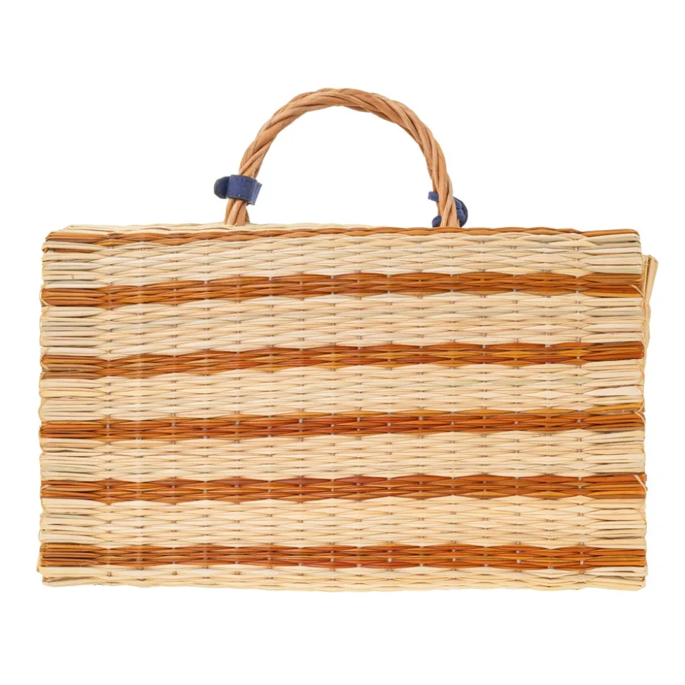 The Grand Tour Collection Beach Basket in Mustard