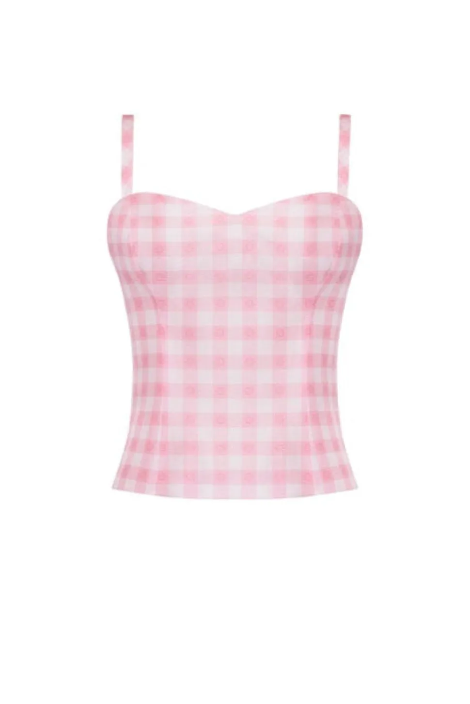The Hannah Top in Pink & White
