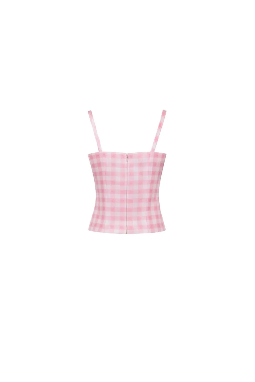 The Hannah Top in Pink & White