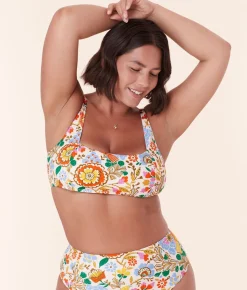 The Havana Bikini Top in Bird Floral