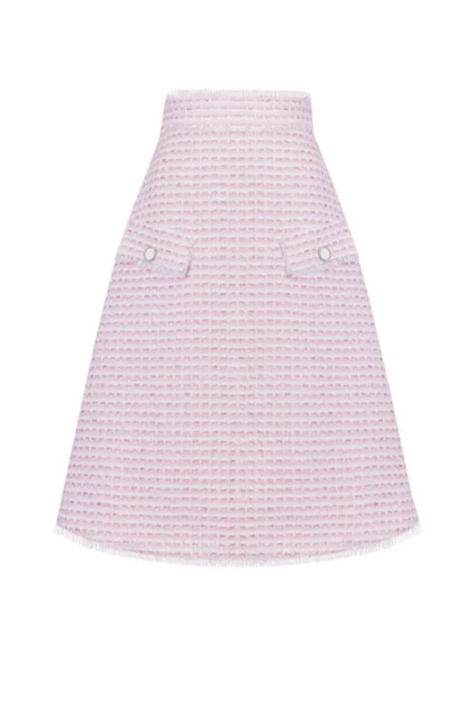 The Hess Skirt in Pink & White
