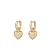 The Itsy Bitsy Heart Earrings in Gold